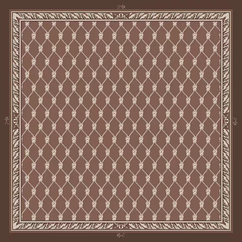 Foulard di seta Marron 65x65