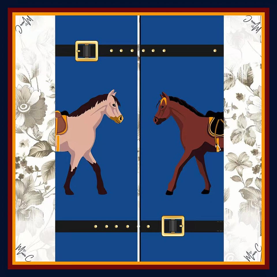 Foulard di seta Ecurie