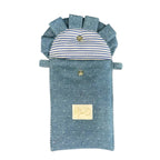 Porta cellulare Bignè - jeans brillantinato chiaro