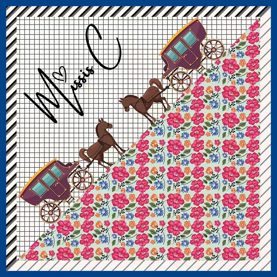 Foulard di seta Carrosse