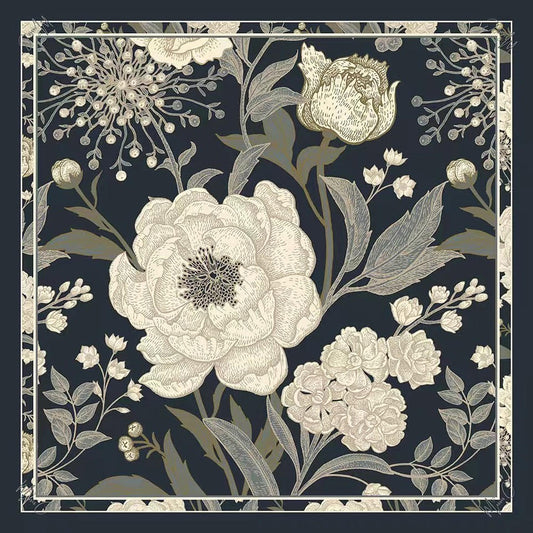 Foulard di seta Pivoine