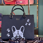 Borsa nera tema bulldog