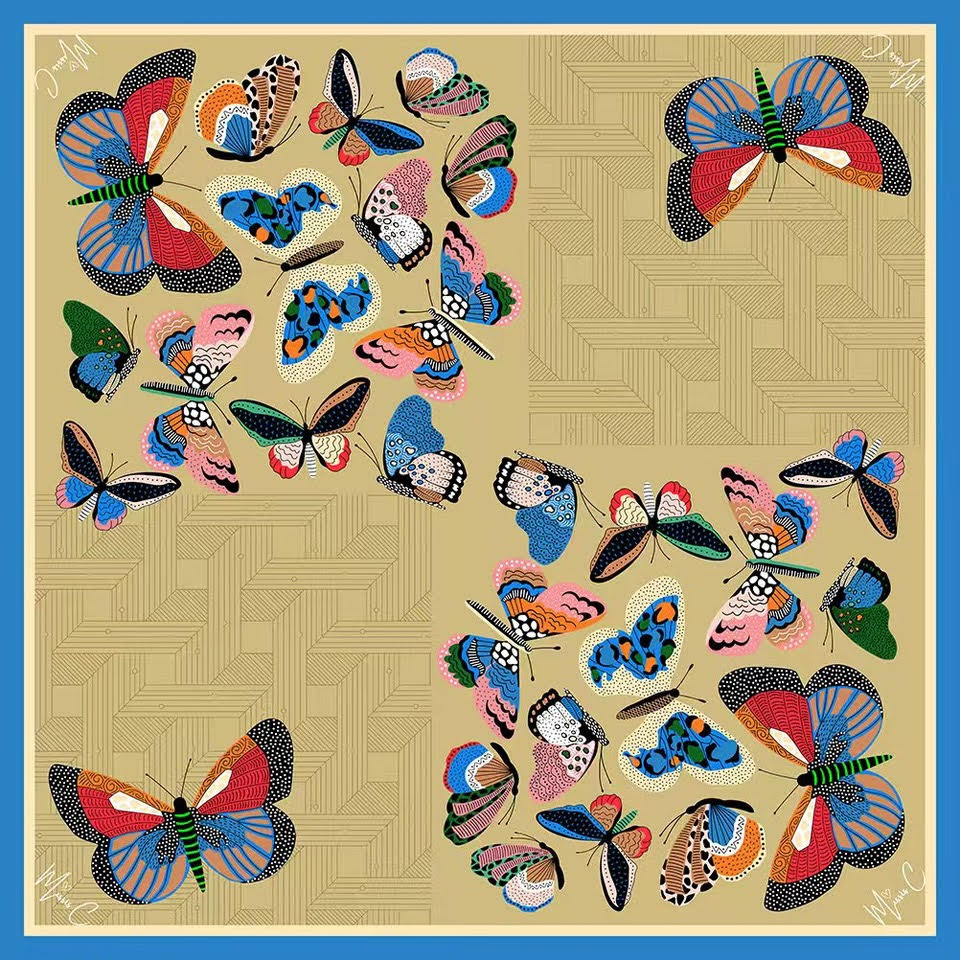 Foulard di seta Muse