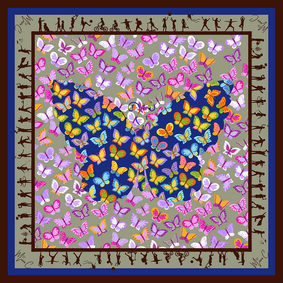 Foulard di seta Nina