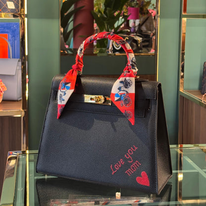 Borsa Tokyo dipinta a mano tema Festa della mamma