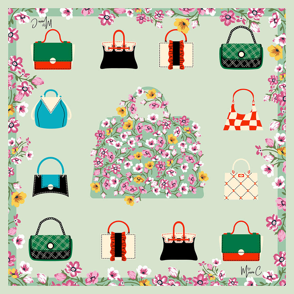 Foulard di seta Amèlie