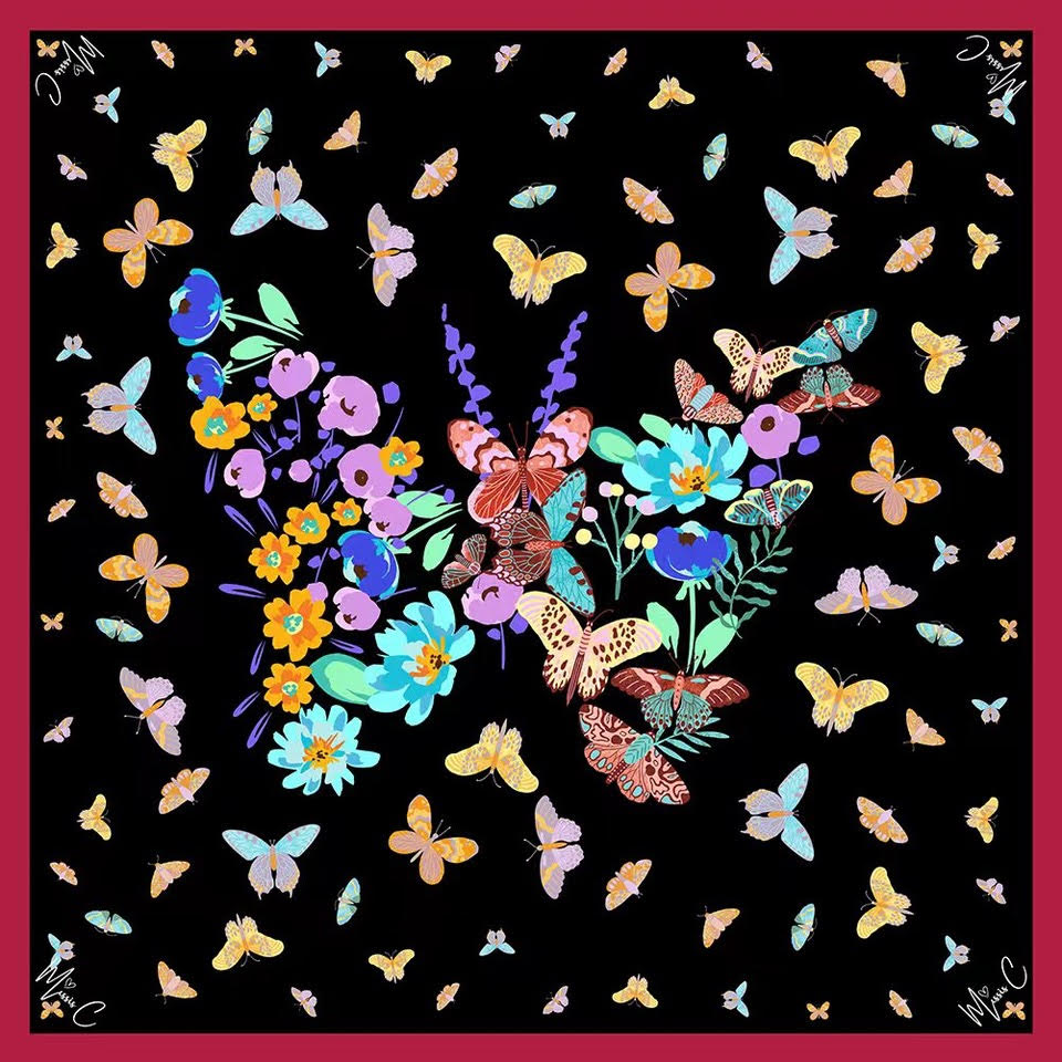 Foulard di seta Aria