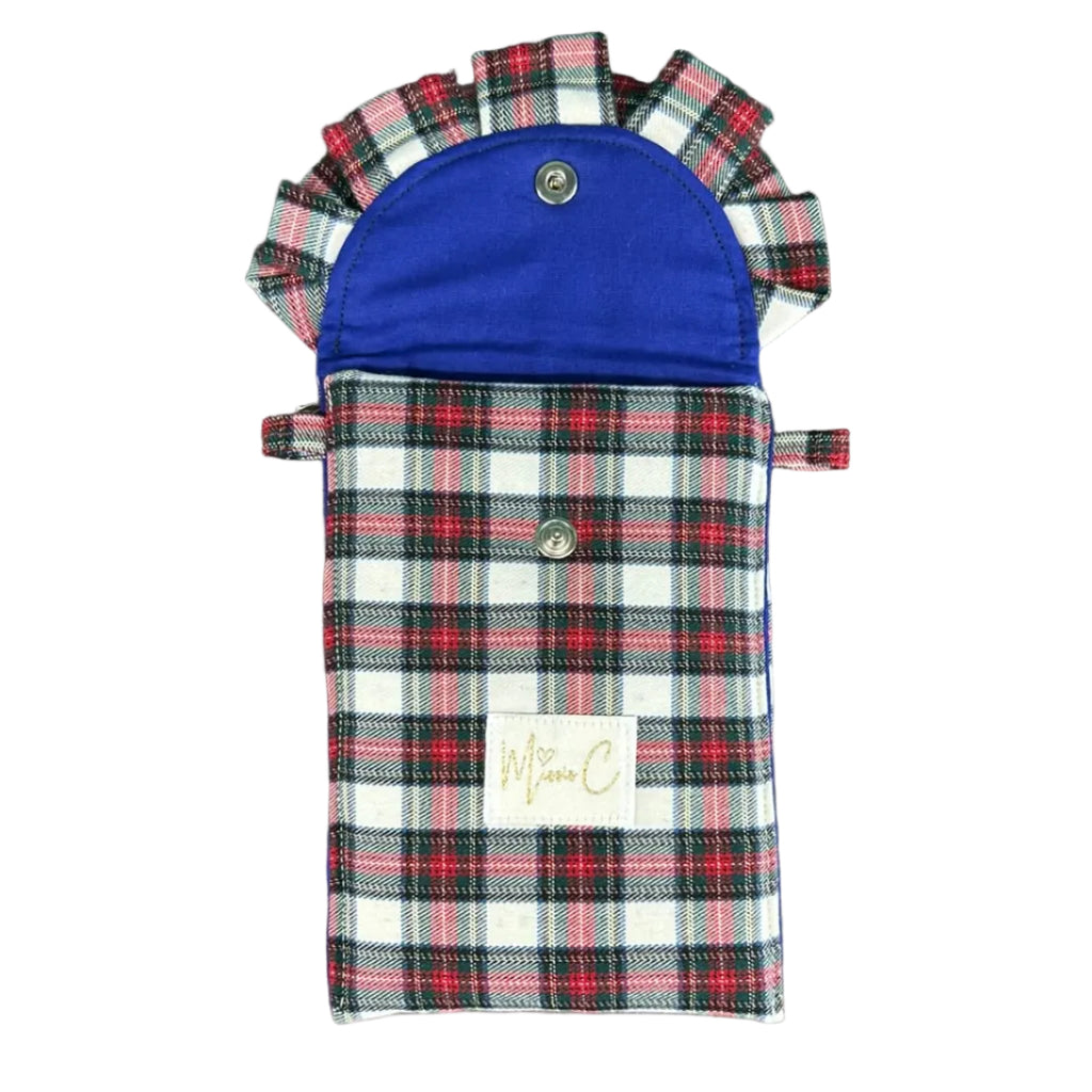 Porta cellulare Bignè - tartan verde