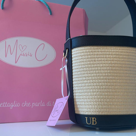 Personalizzazione borsa con iniziali