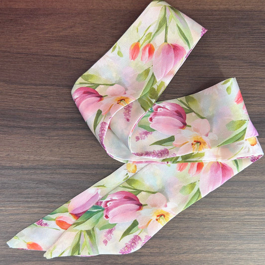 Twilly accessorio borsa Tulipes rose