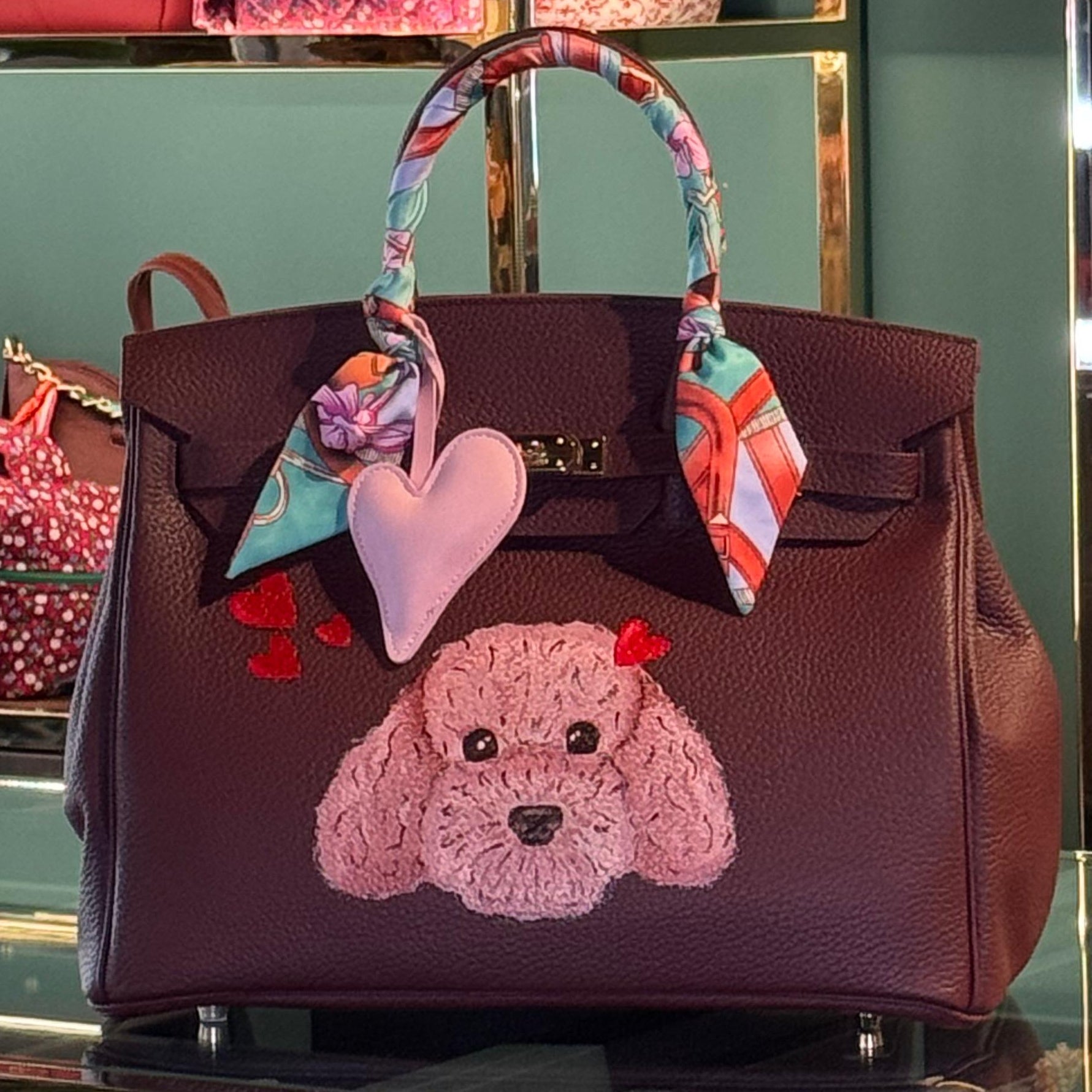 Borsa cioccolato tema barboncino