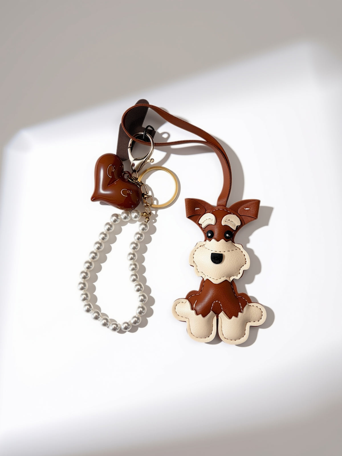Charms cagnolino con perle