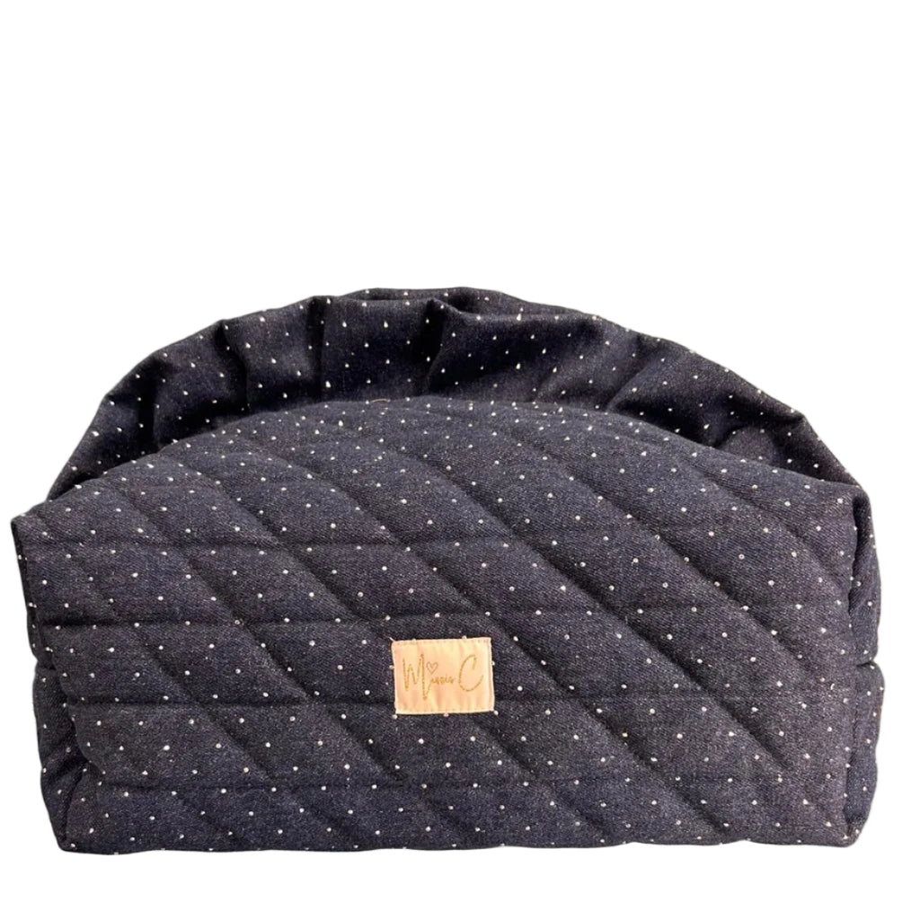 Trousse Madeleine - jeans brillantinato scuro