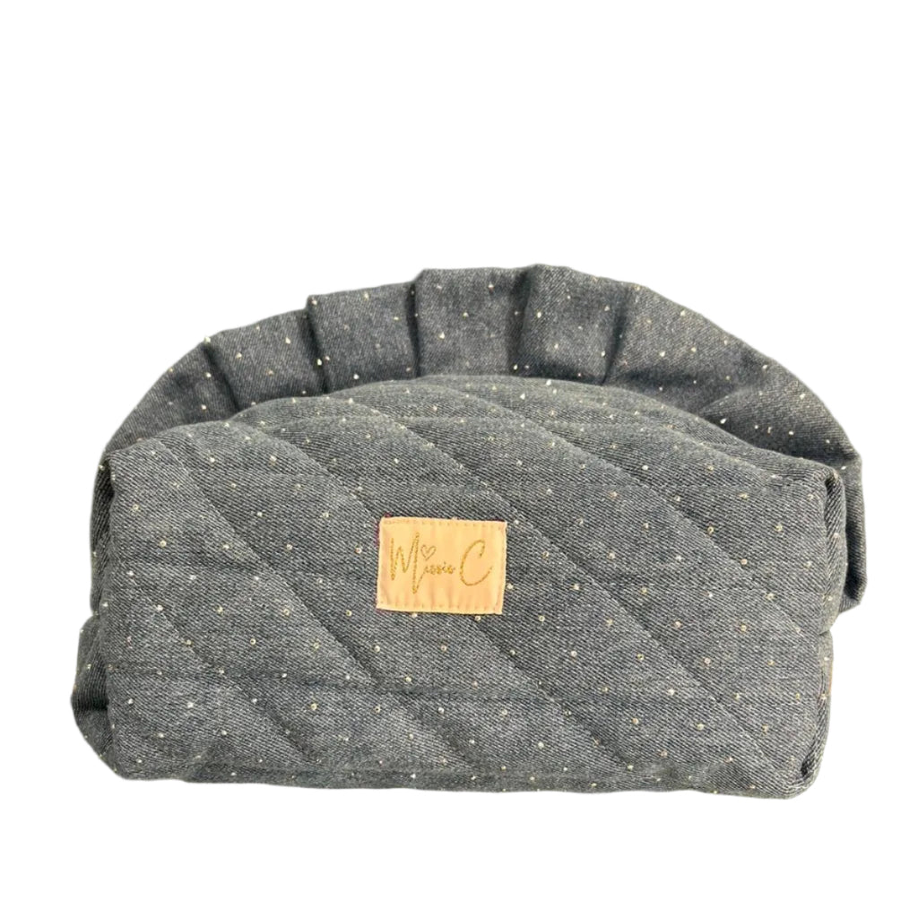 Trousse Madeleine - jeans brillantinato chiaro