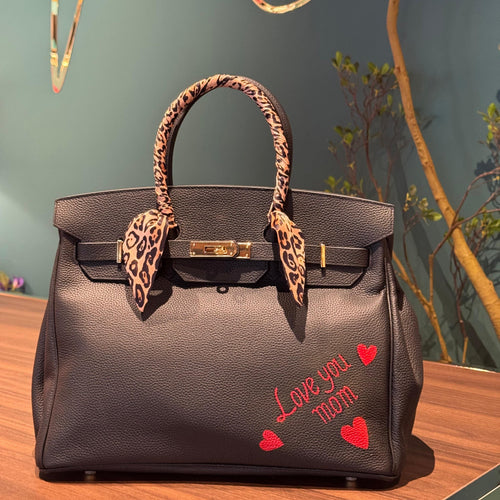 Borsa New York dipinta a mano tema Festa della mamma