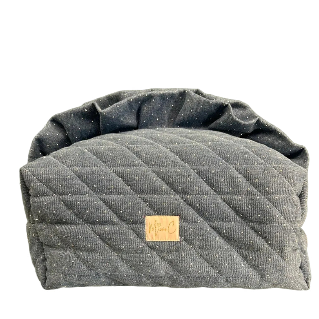 Trousse Madeleine - jeans brillantinato chiaro
