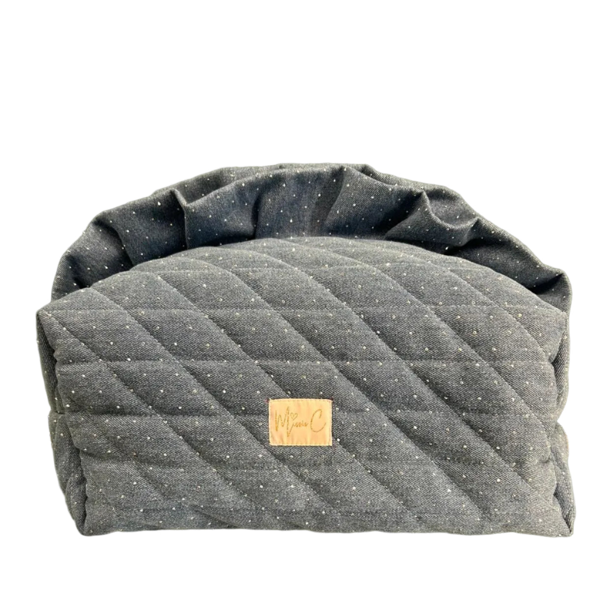 Trousse Madeleine - jeans brillantinato chiaro