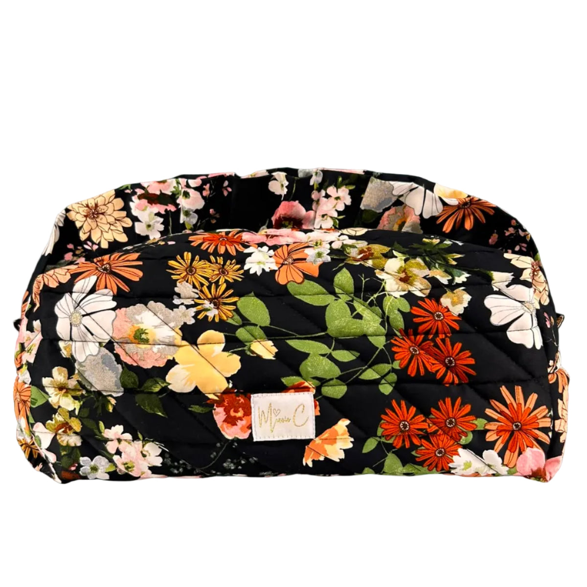 Trousse Madeleine - floreale nero