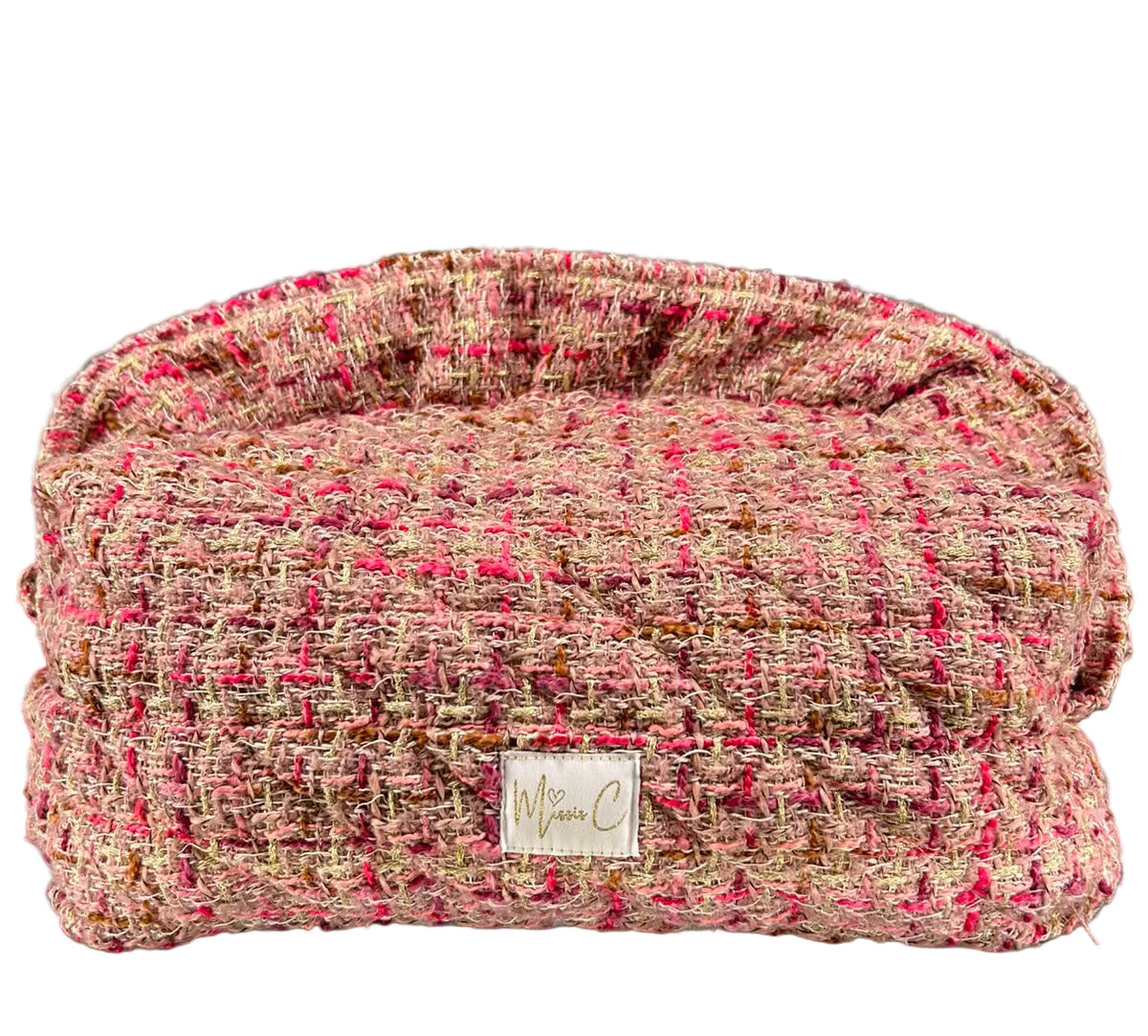 Trousse Madeleine - bouclè rosa