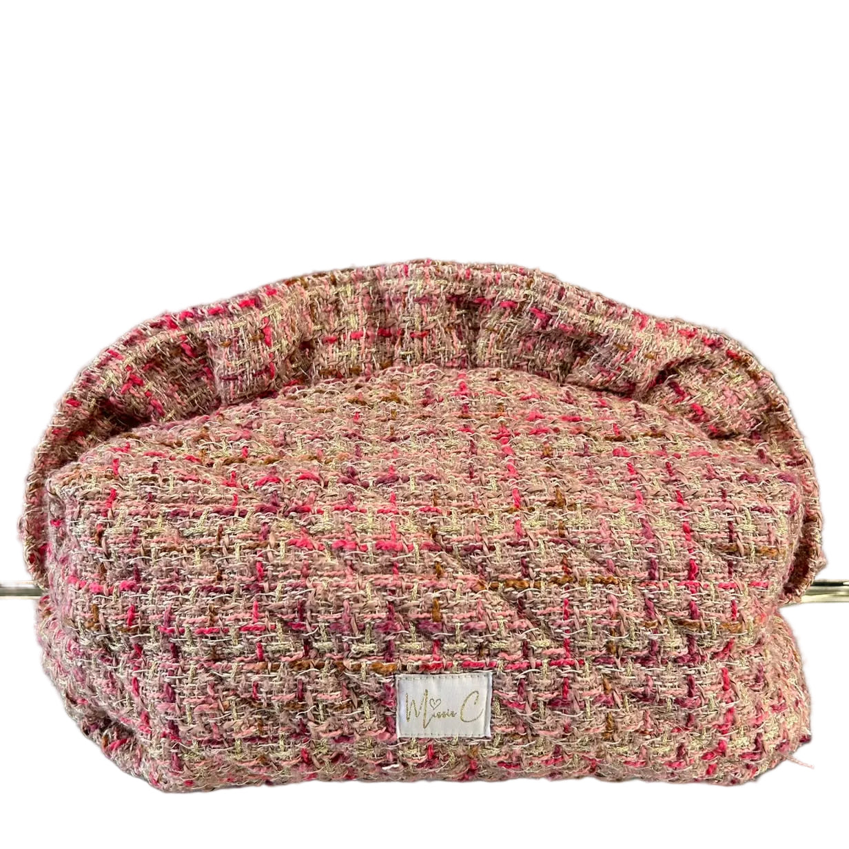 Trousse Madeleine - bouclè rosa
