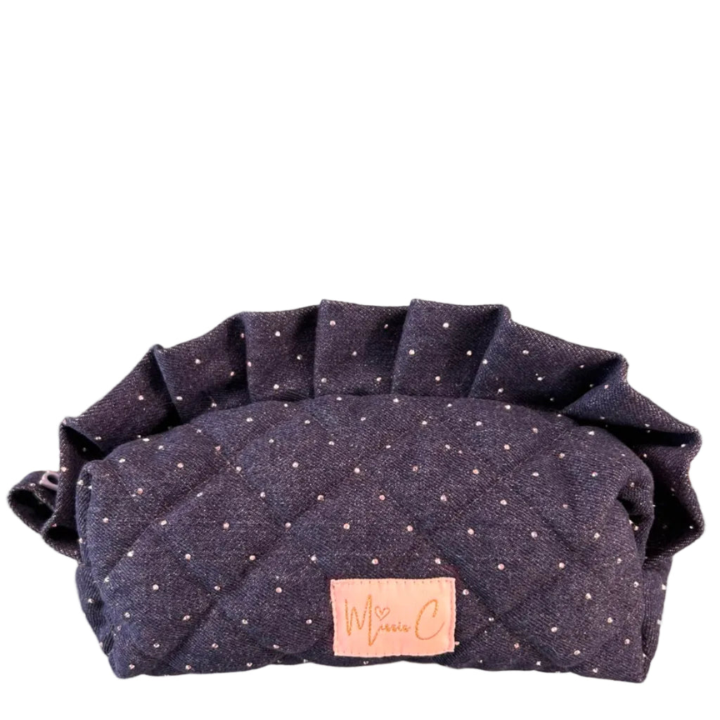 Trousse Madeleine - jeans brillantinato scuro