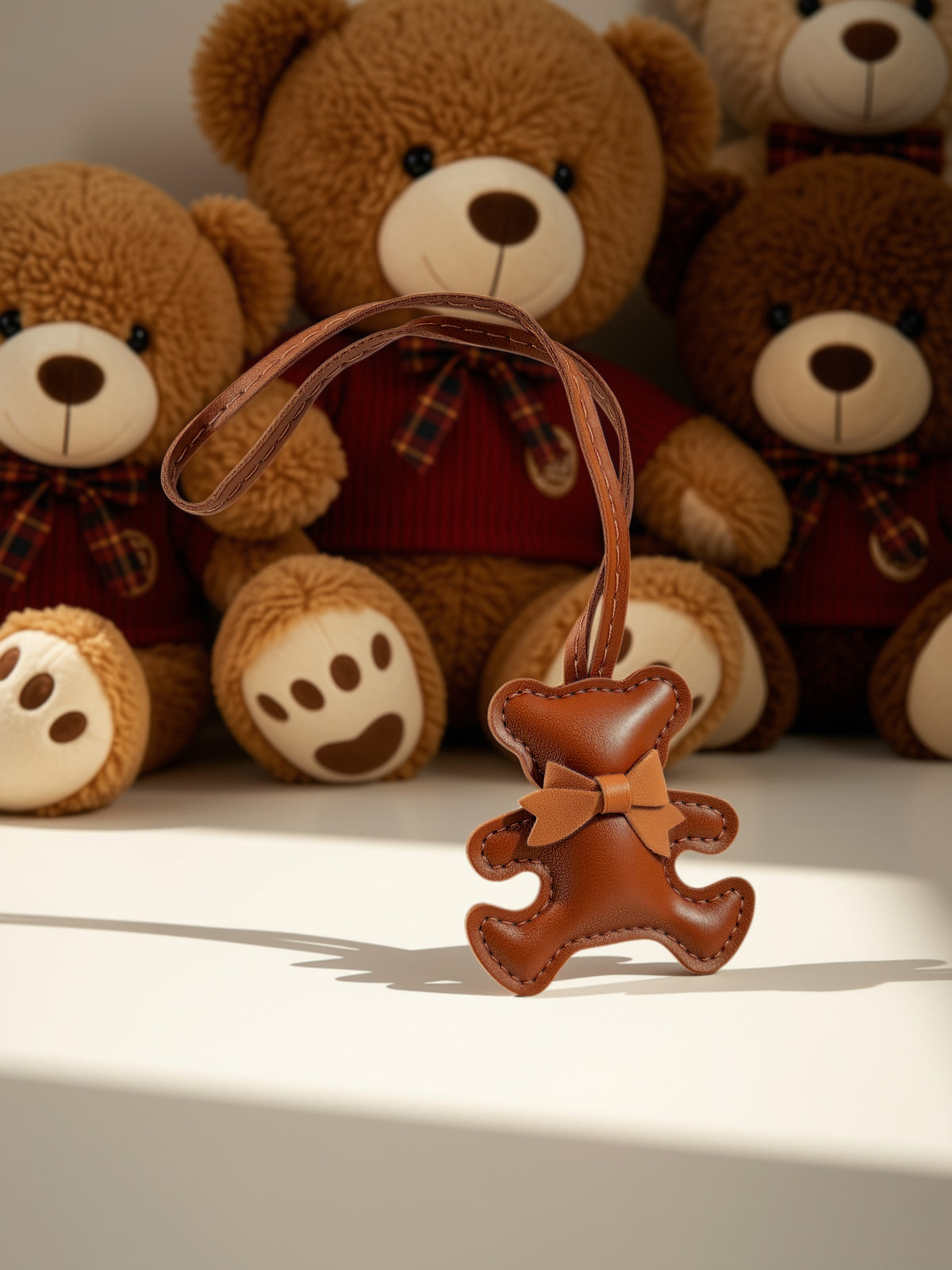 Charms orso in pelle