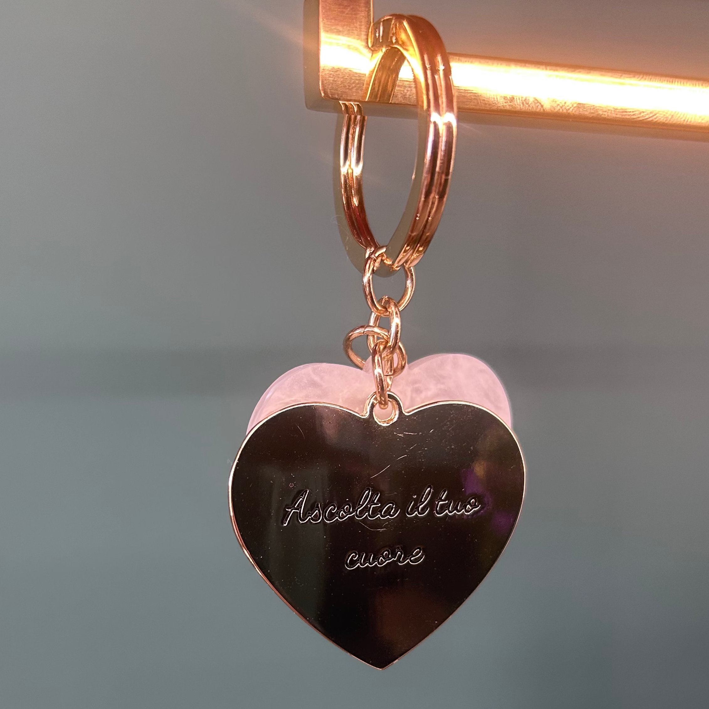 Charms cuore "Ascolta il tuo cuore"