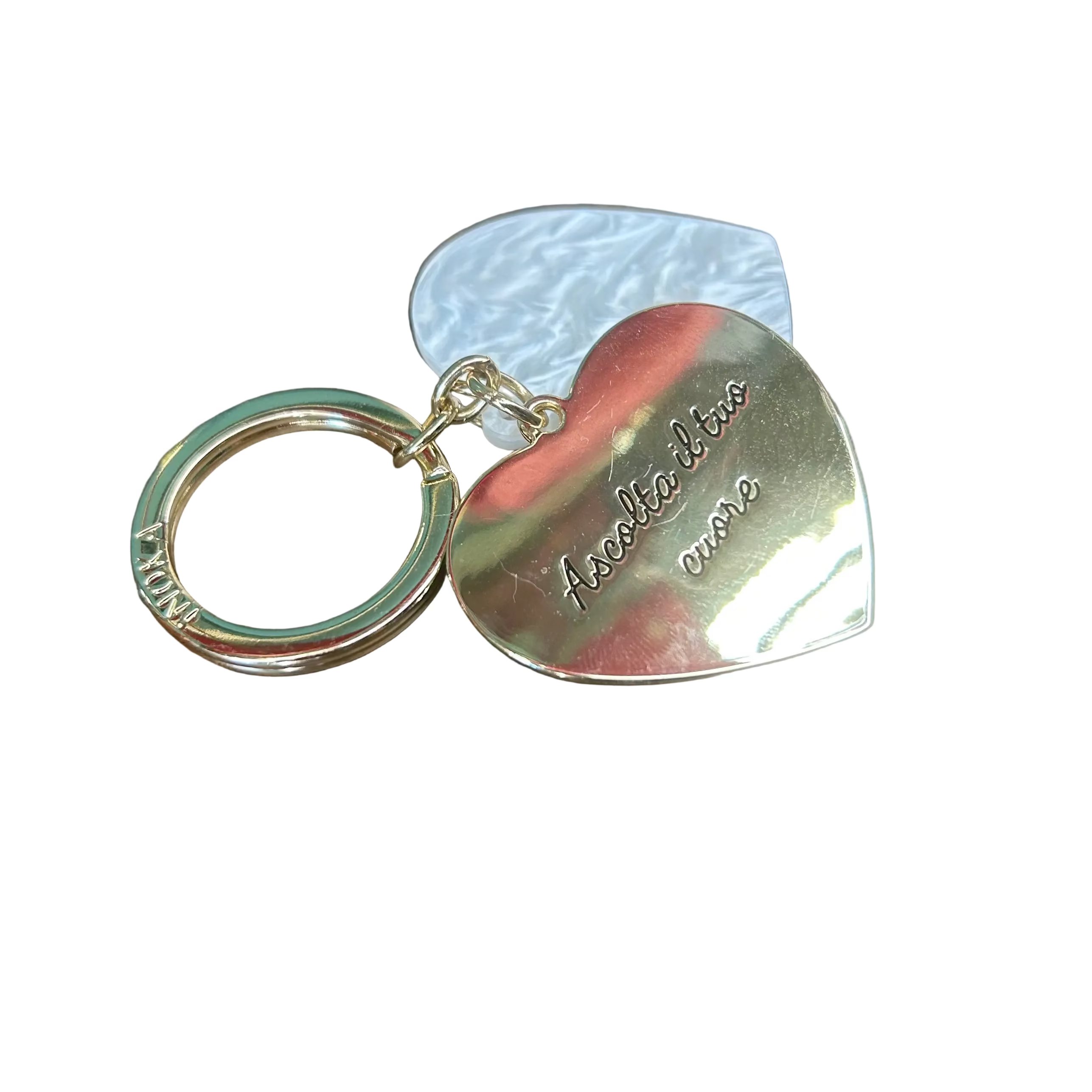 Charms cuore "Ascolta il tuo cuore"