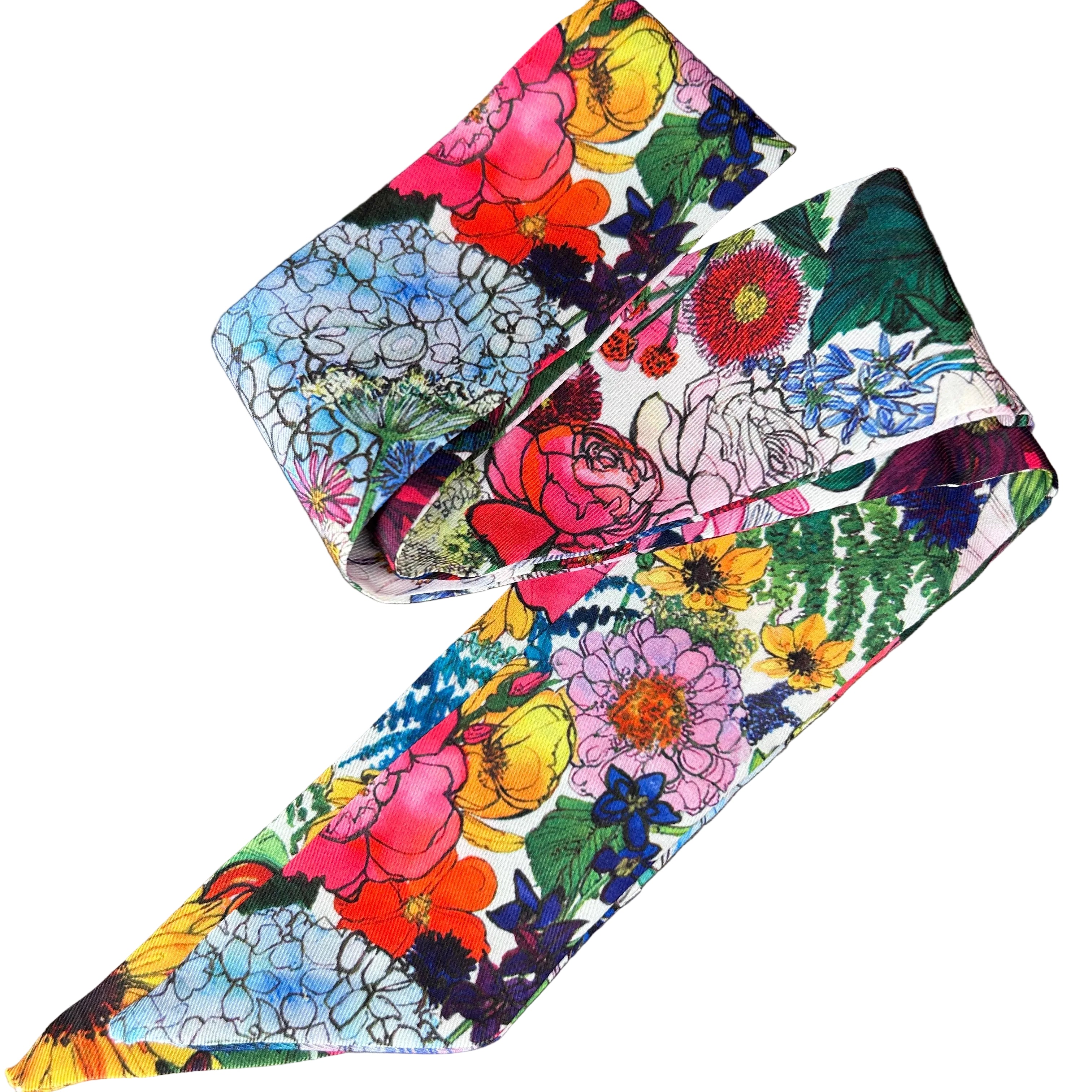 Twilly accessorio borsa Fleurs