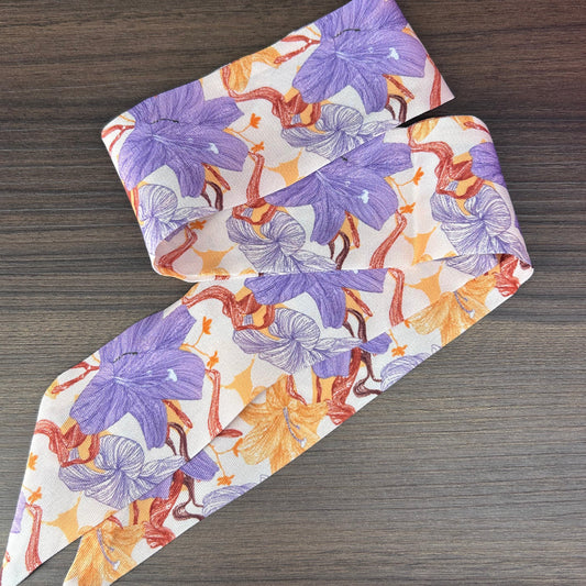 Twilly accessorio borsa Orchidée