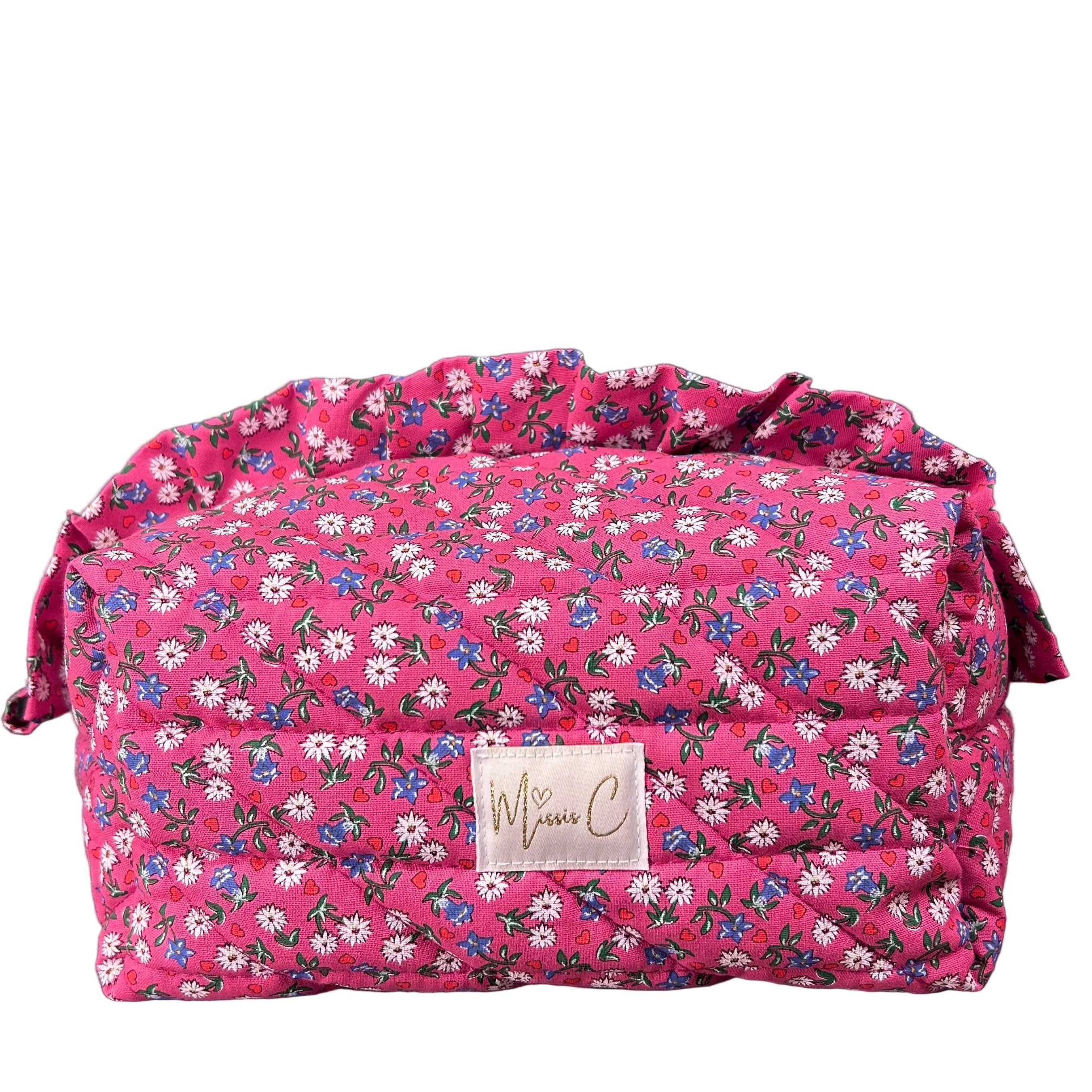 Trousse Madeleine -floreale rosa tirolese
