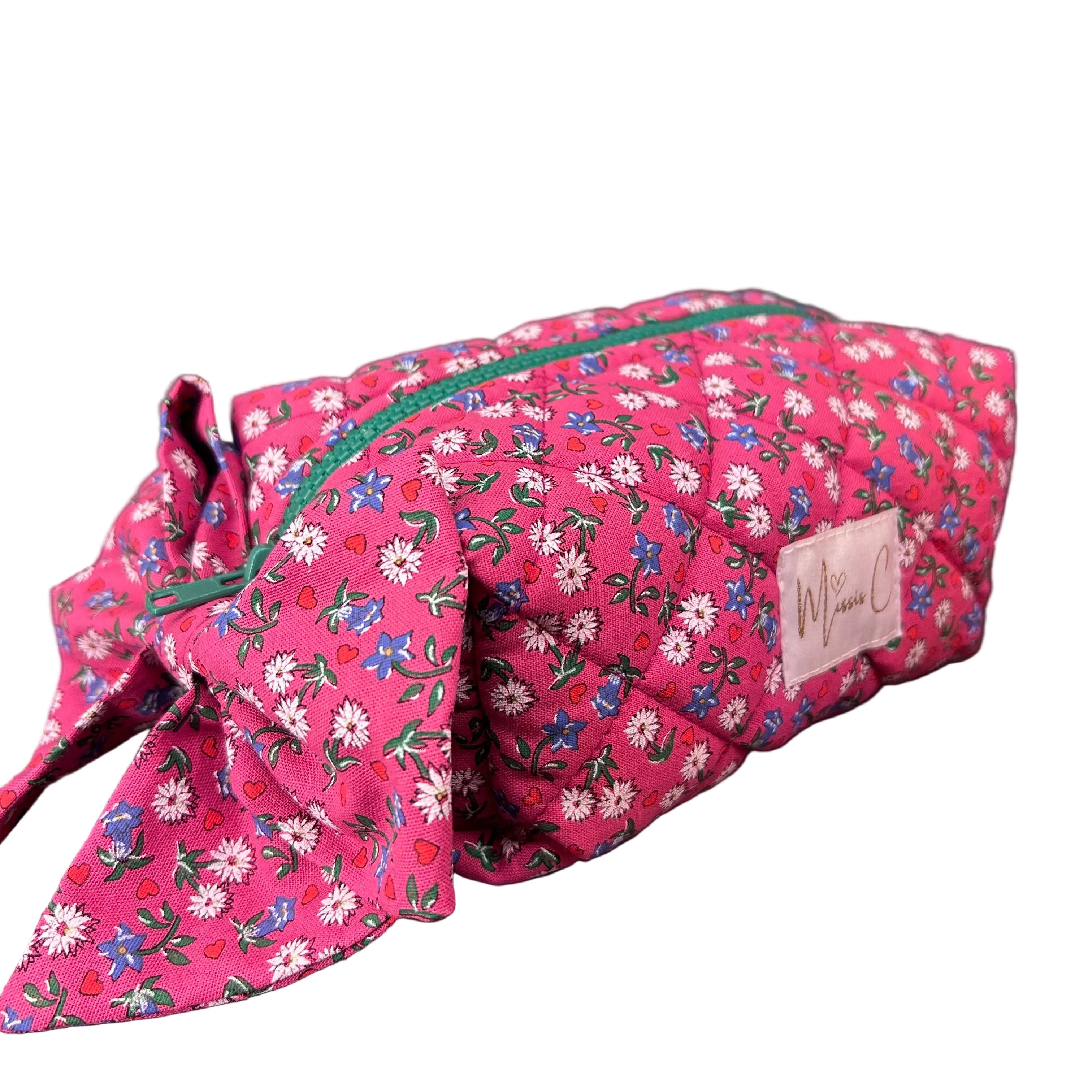 Astuccio Sacher con fiocco - floreale rosa tirolese