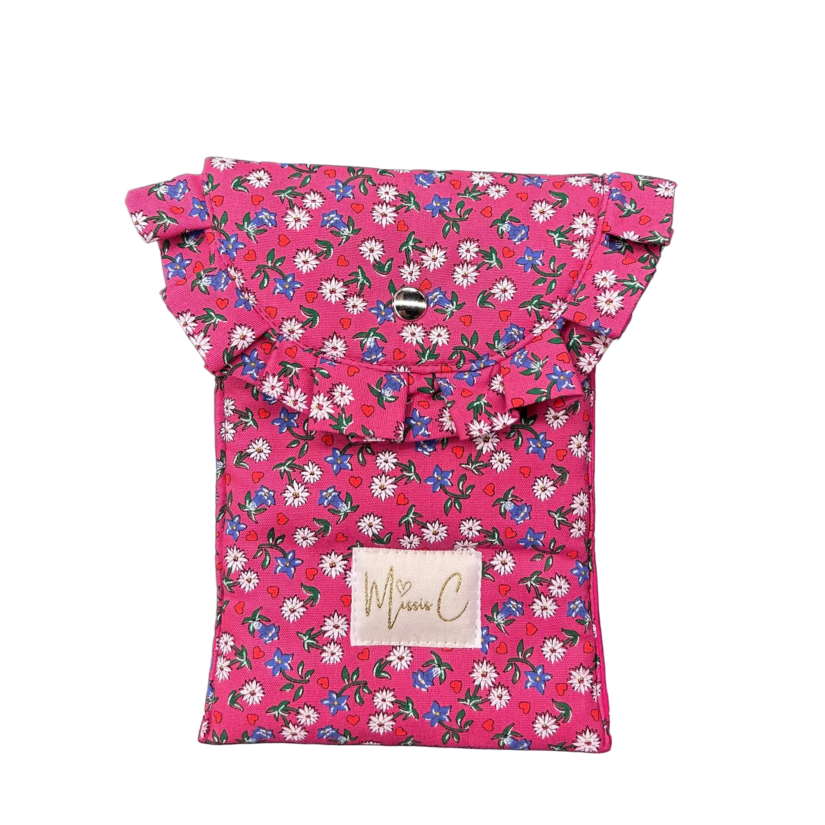 Porta occhiali Eclair - floreale rosa tirolese