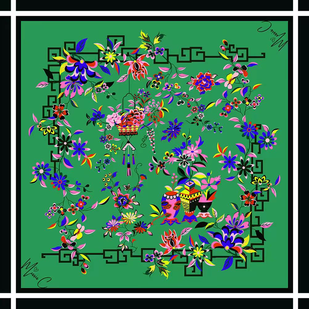 Foulard di seta Adoree 90x90