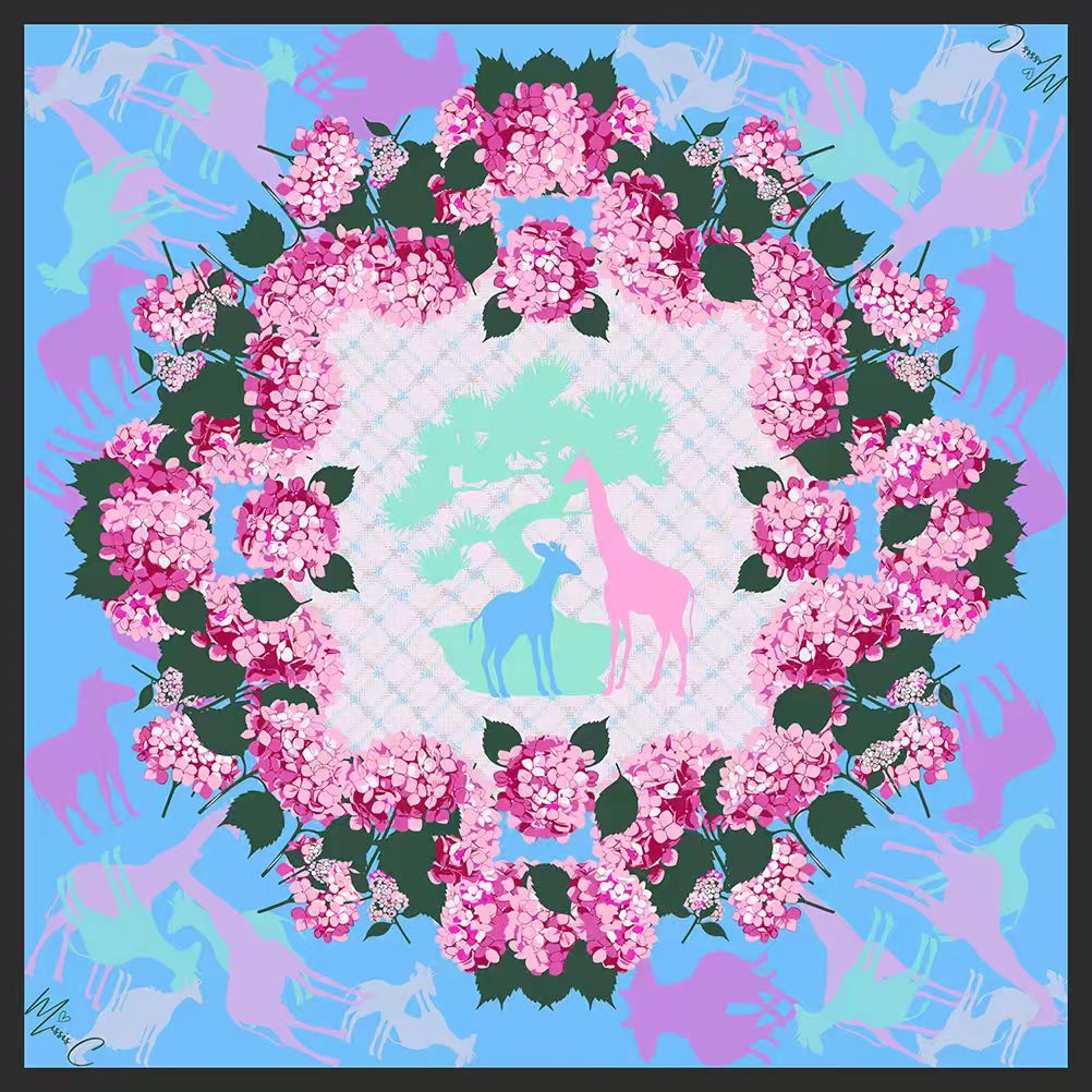 Foulard di seta Desir 90x90