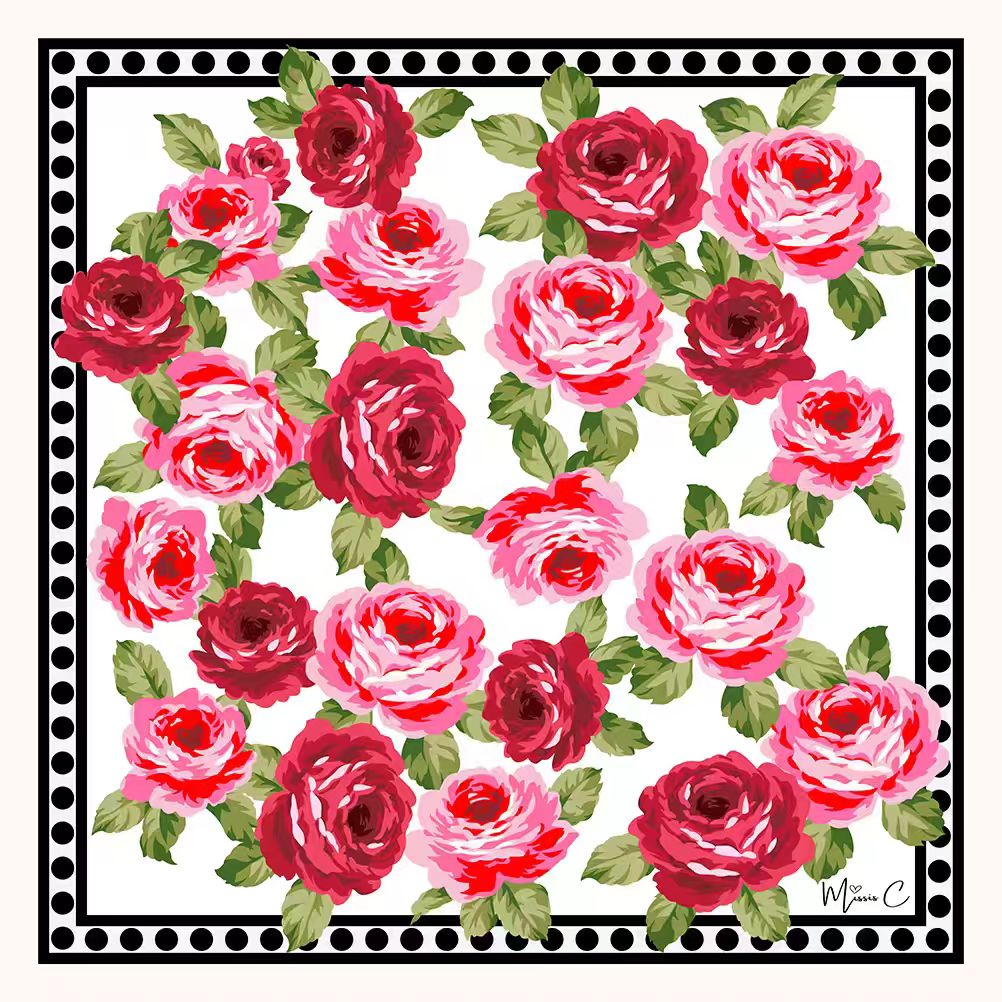 Foulard di seta Lilas 90x90