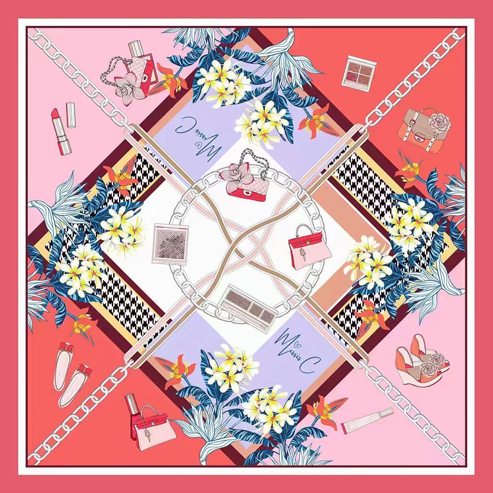 Foulard di seta Lucciole 90x90