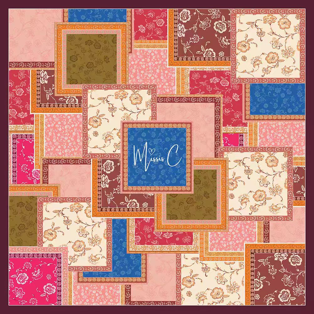 Foulard di seta Amour 90x90