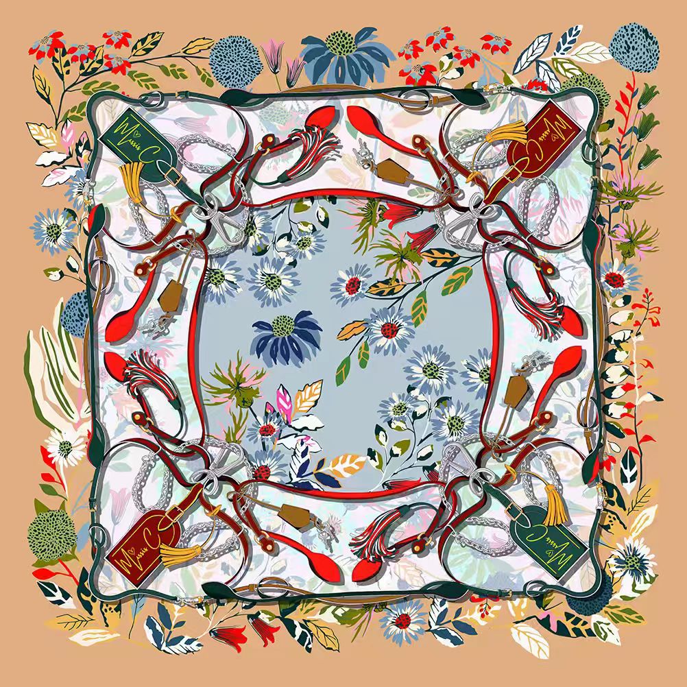 Foulard di seta Eclat 90x90