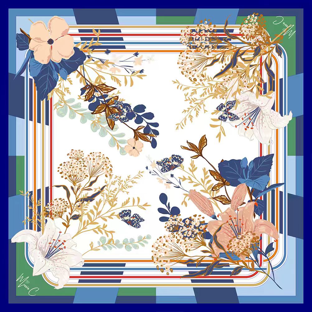 Foulard di seta Cherie 90x90